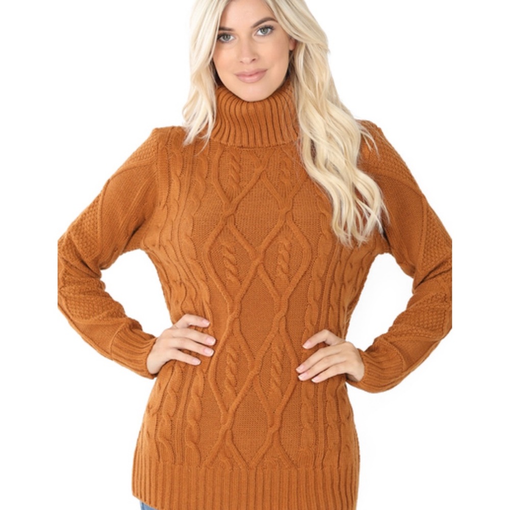 Knit Turtleneck Sweater